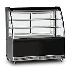 Dampak Soğutmalı Bombe Camlı Pasta Teşhir Dolabı, 375 L, 100x70x140 cm - Dampak