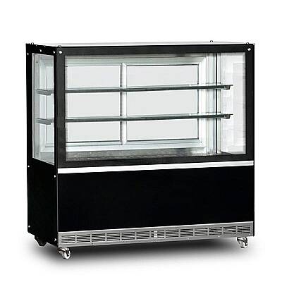 Dampak Soğutmalı Düz Camlı Pasta Teşhir Dolabı, 672 L, 130x70x140 cm - 1