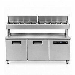 Portabianco SBB-3N70-E Yükseltilmiş Make-Up Buzdolabı, 3 Kapılı - Portabianco