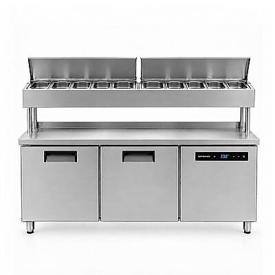 Portabianco SBB-3N70-E Yükseltilmiş Make-Up Buzdolabı, 3 Kapılı - 1