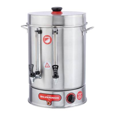 SilverInox 2012 Çay Makinesi, Çevirmeli Metal Musluklu, 120 Bardak Kapasiteli, 12 L - 1