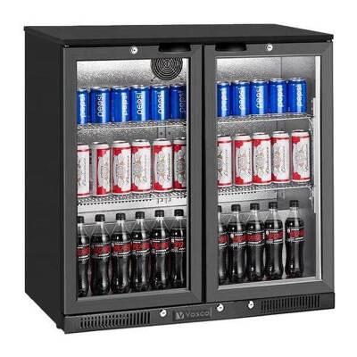 Vosco VBBC-250S 2 Kapılı Bar Arkası Şişe Soğutucu Dolap, 238 L, Siyah - 1